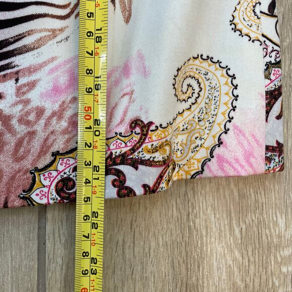 VTG Harvé Benard Petite Blazer Women’s S Zebra Paisley Pink Brown Animal Jacket - Picture 5 of 5